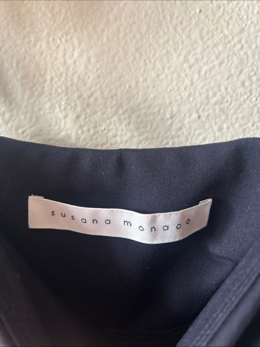 Susana Monaco - Navy Blue Ruffle Strap Women's Mini Dress - Picture 3 of 4
